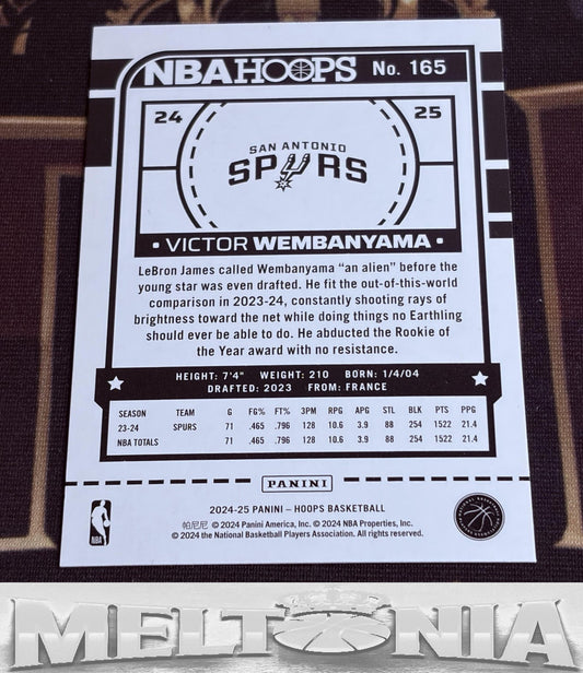 Victor Wembanyama 2024-25 Hoops #165 Purple