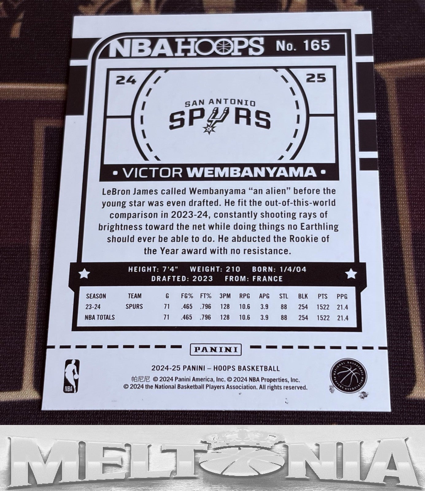 2024-25 Hoops Victor Wembanyama #165