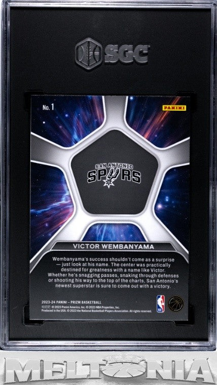 Victor Wembanyama 2023-24 Panini Prizm #1 Deep Space SGC 9 RC