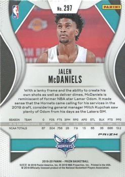 Jalen McDaniels 2019-20 Panini Prizm #297 Prizms Silver PSA 10 RC