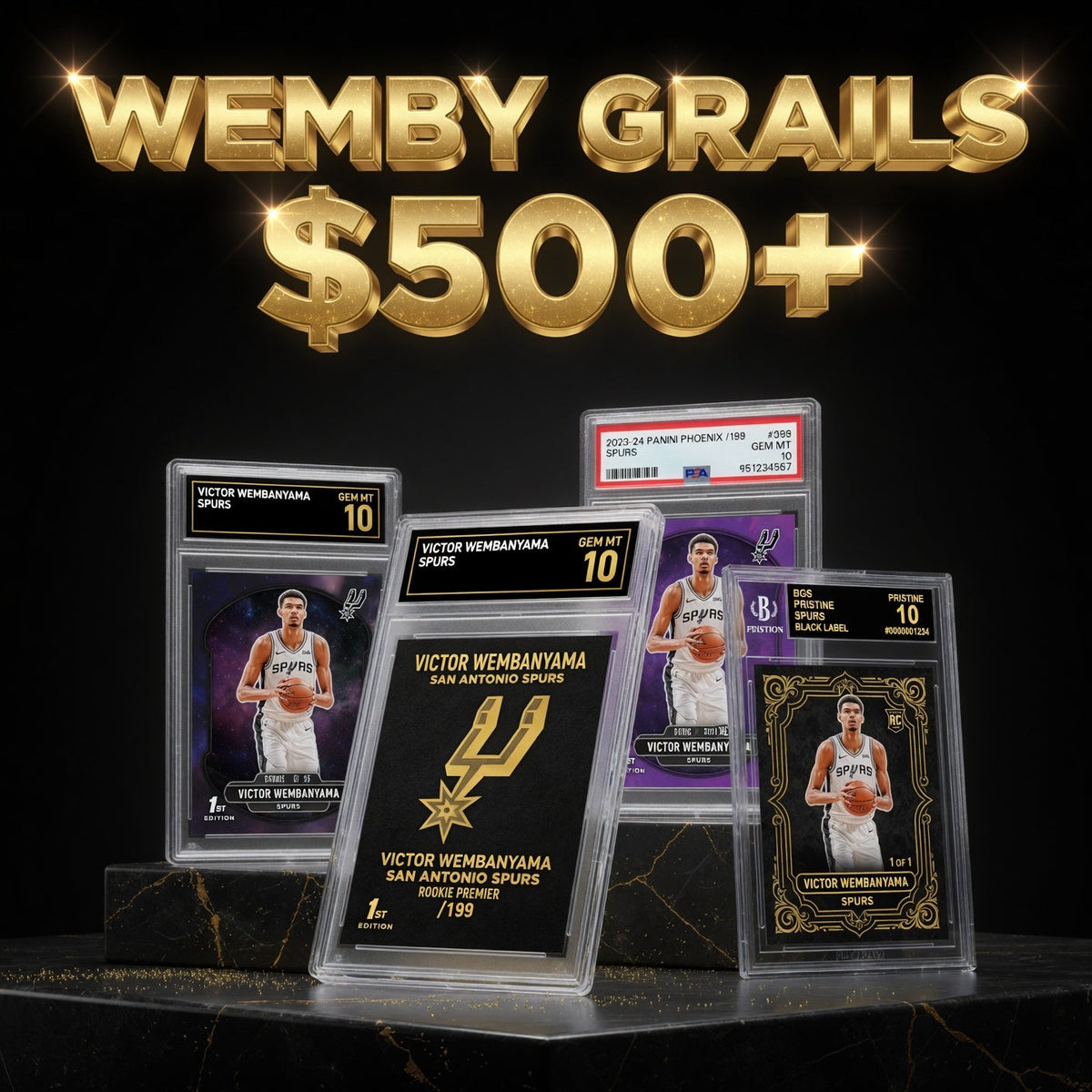 High-end Victor Wembanyama grail cards at Meltonia