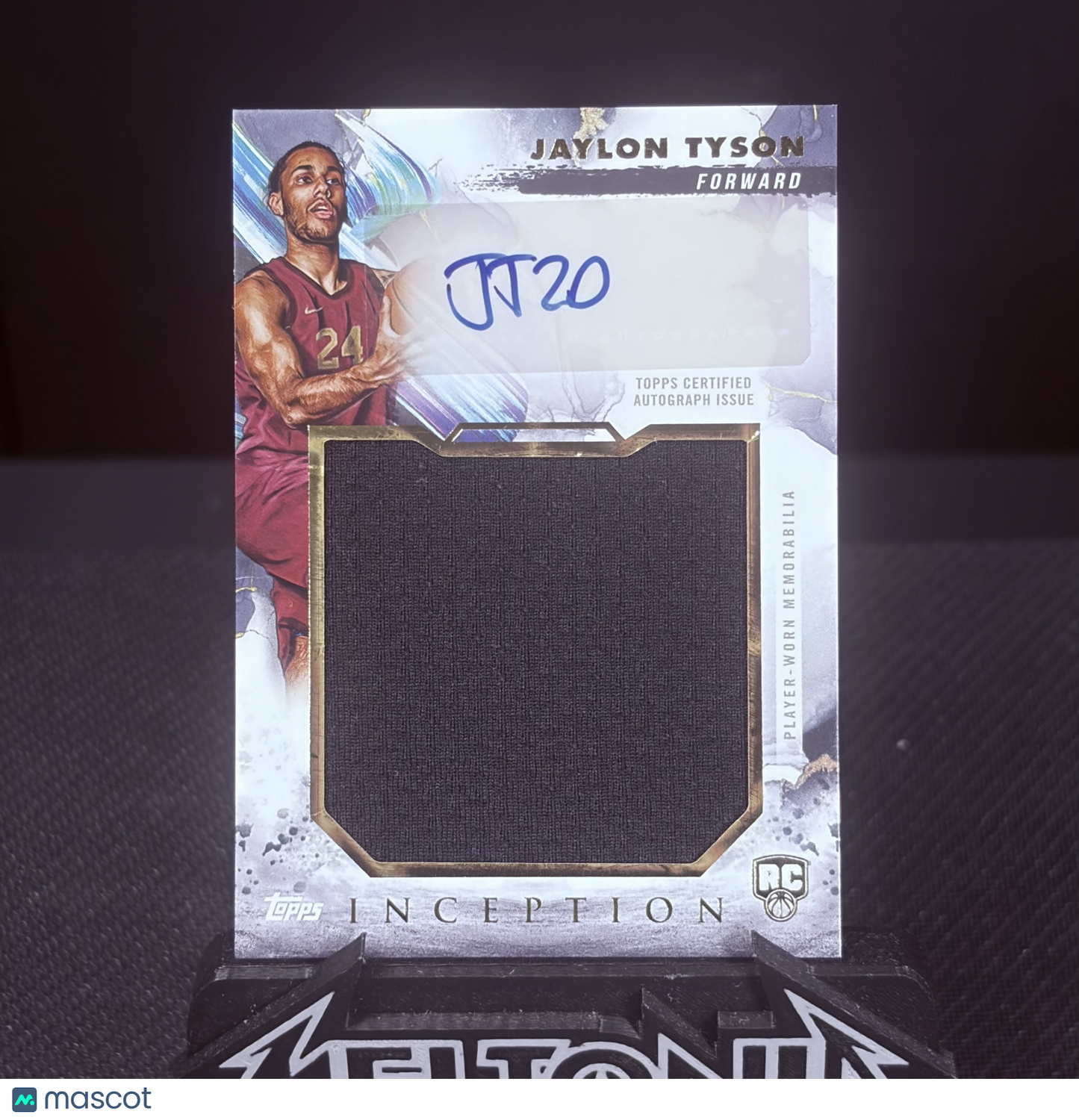 Jaylon Tyson 2025 Topps Inception #RJR-JT Rookie Jumbo Relic Autograph Card RC