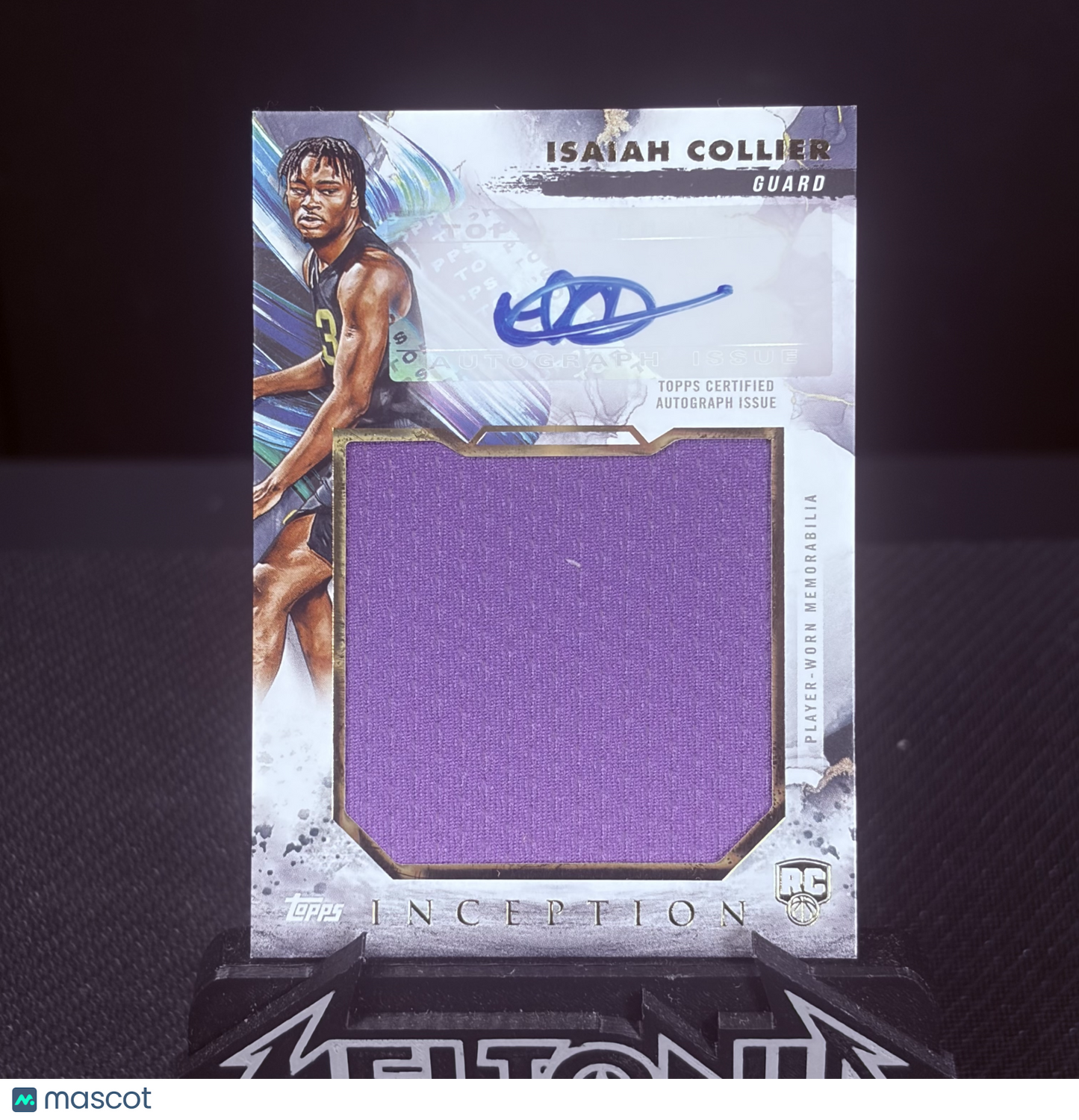 Isaiah Collier 2025 Topps Inception #RJR-IC Rookie Jumbo Relic Autograph Card RC