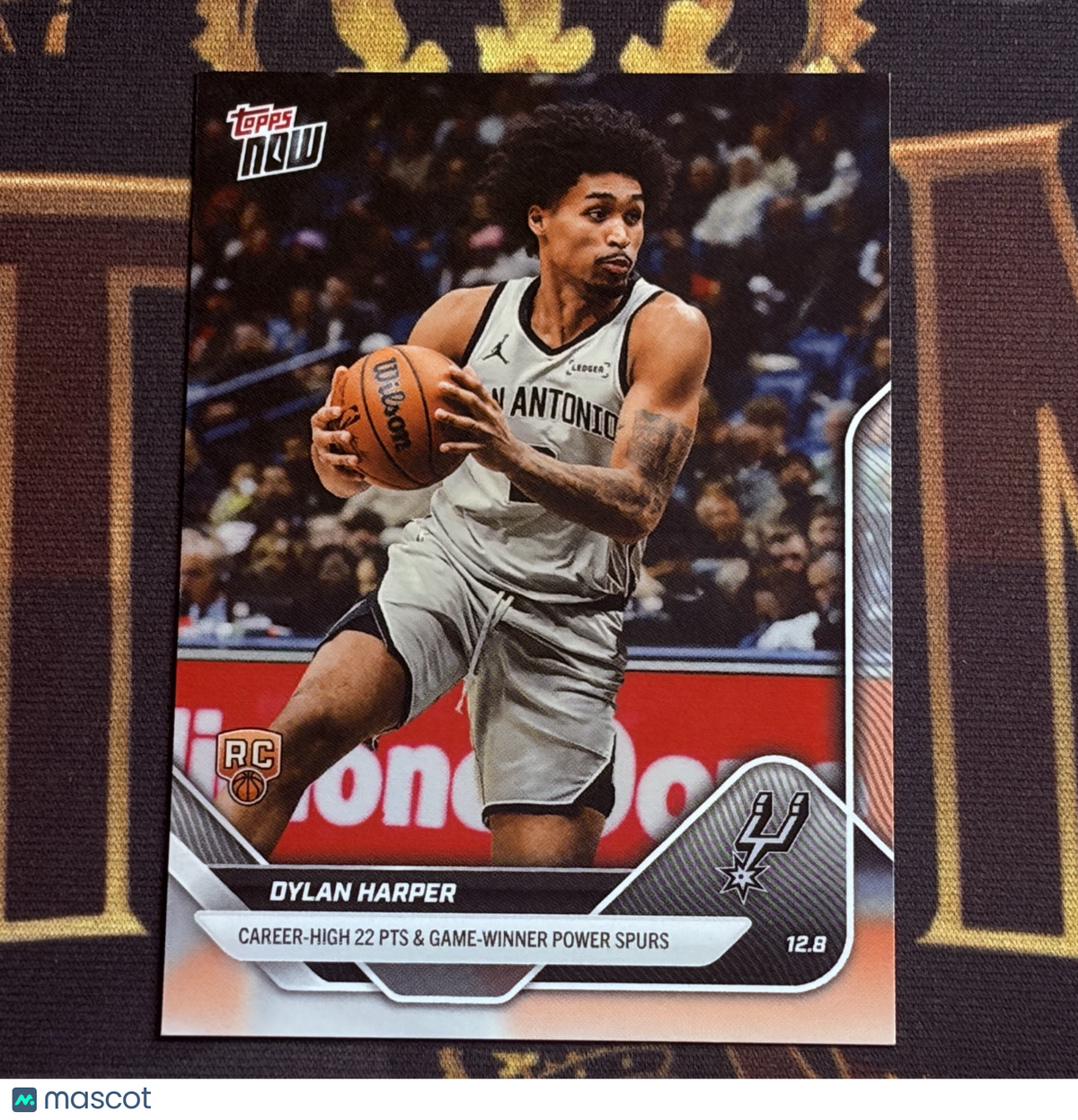 2025 Topps Now Dylan Harper #80 Spurs /1406 RC Rookie