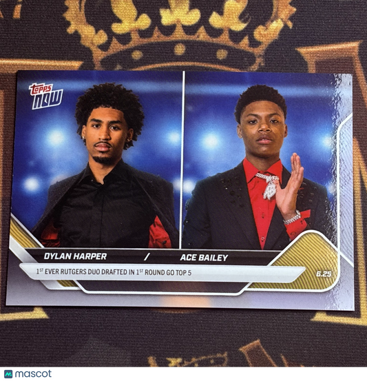 Ace Bailey Dylan Harper 2025 Topps Now #DHAB /2893