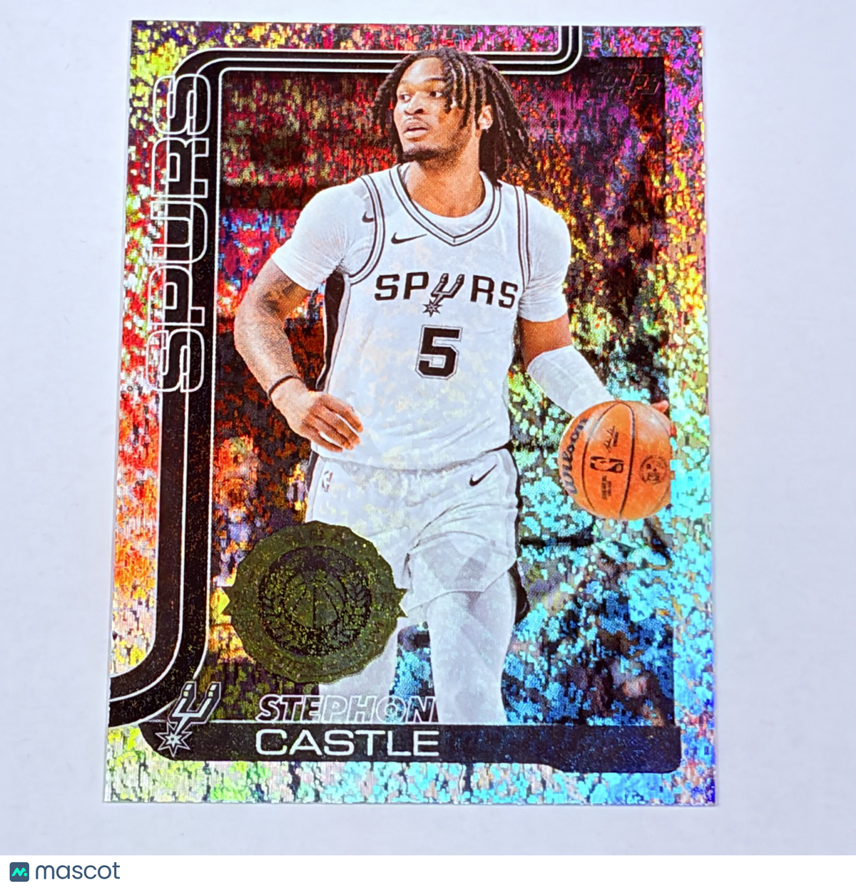 2025 Topps Flagship Stephon Castle #197 Sandglitter Spurs RC