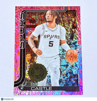 2025 Topps Flagship Stephon Castle #197 Pink Foil 1stTeam AllRookie Seal