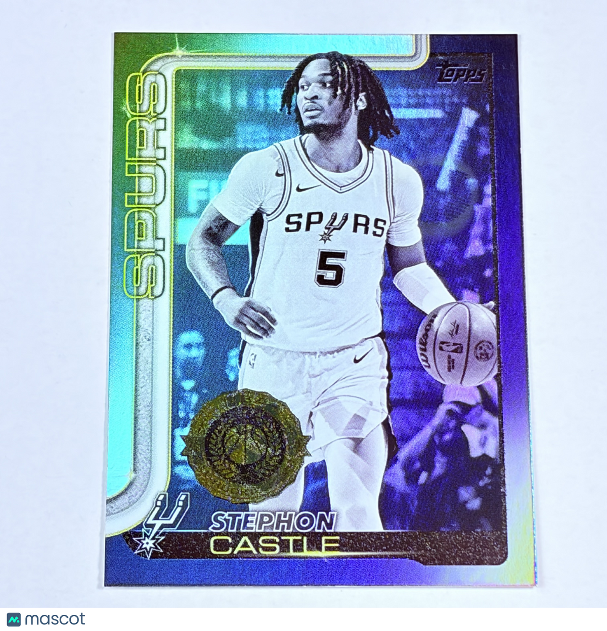 2025 Topps Flagship Blackout Stephon Castle #197 1st Team All-Rookie Seal