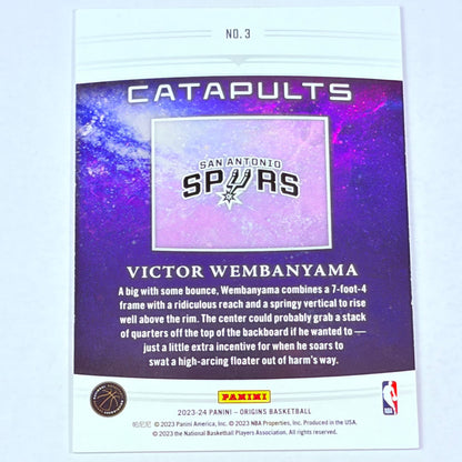 2023 Panini Origins Catapults Victor Wembanyama #3