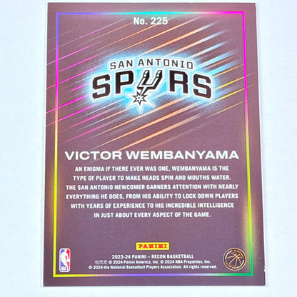 2024 Panini Recon Victor Wembanyama #225 RC