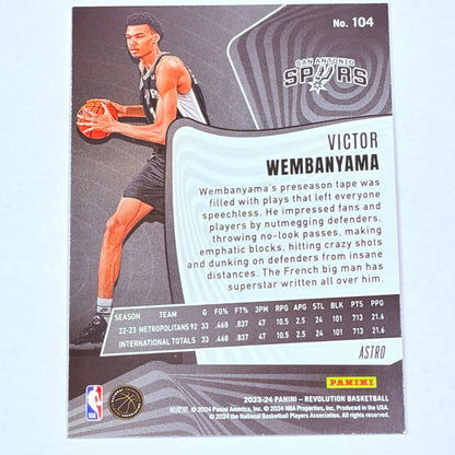 2024 Panini Revolution Victor Wembanyama #104 RC