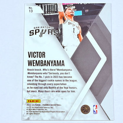 2024 Panini Phoenix Instant Phenom Victor Wembanyama #13 RC