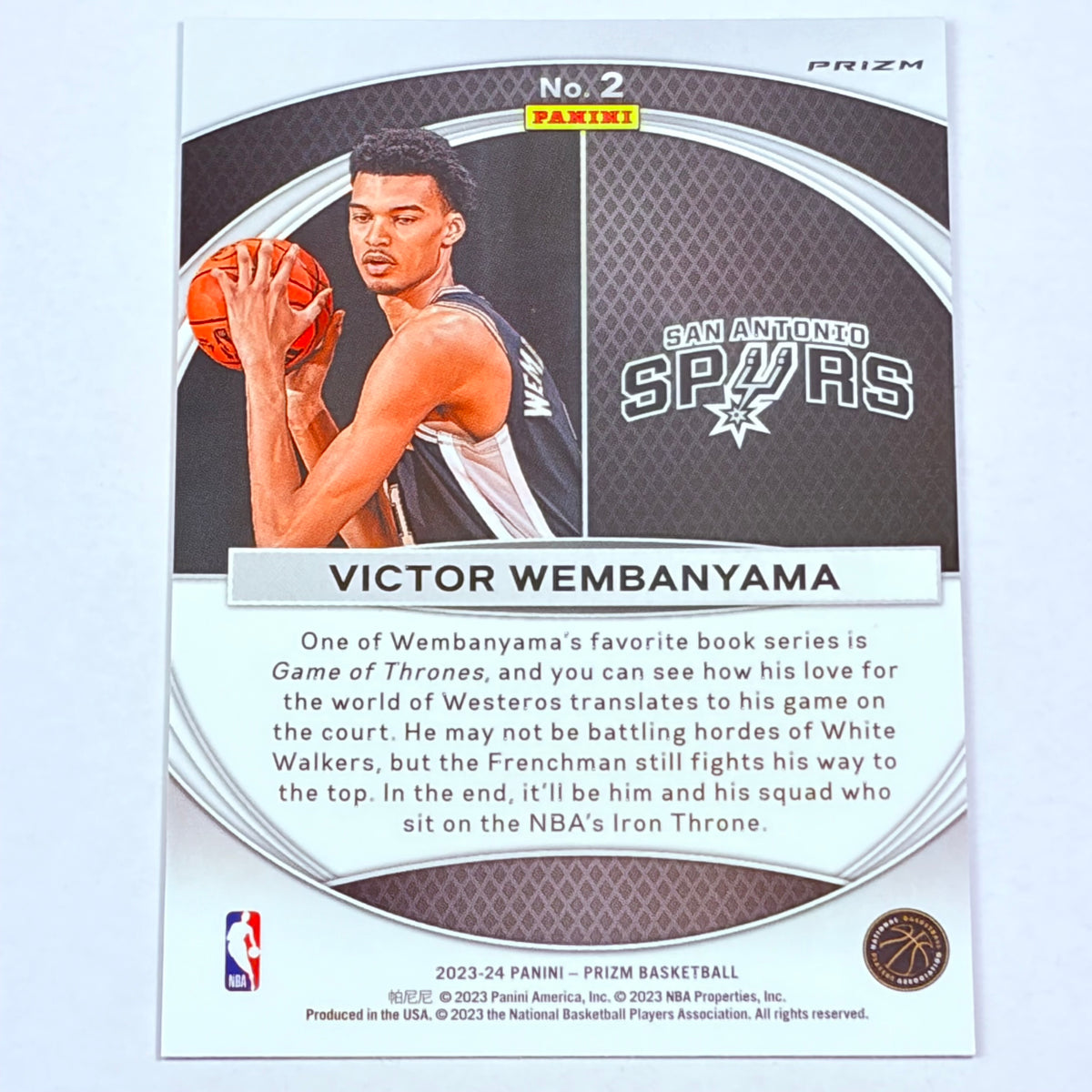 2023 Panini Prizm Global Reach Victor Wembanyama #2