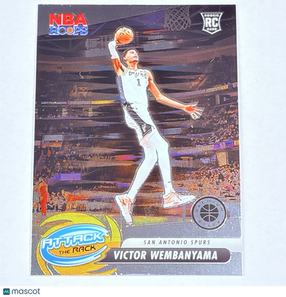 2024 Panini NBA Hoops Premium Stock Attack the Rack Victor Wembanyama #3 RC