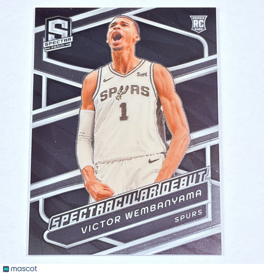 2024 Panini Spectra Spectacular Debut Victor Wembanyama #195 Rookie RC