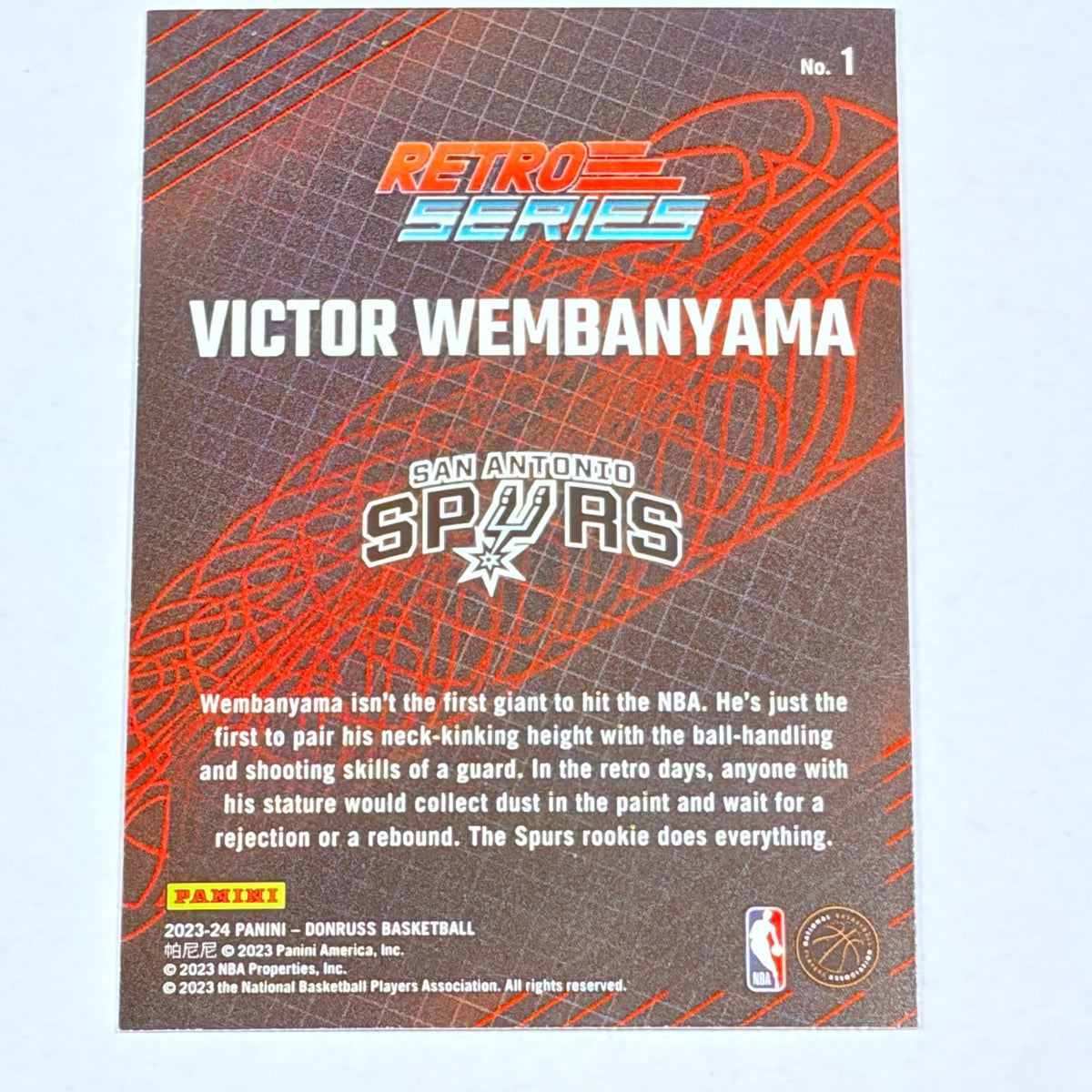 2023 Panini Donruss Retro Series Victor Wembanyama #1