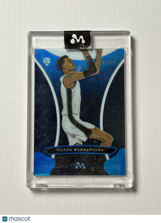 2023-24 Topps Mercury Victor Wembanyama #5 Blue Refractor SSP RC Rookie 03/75
