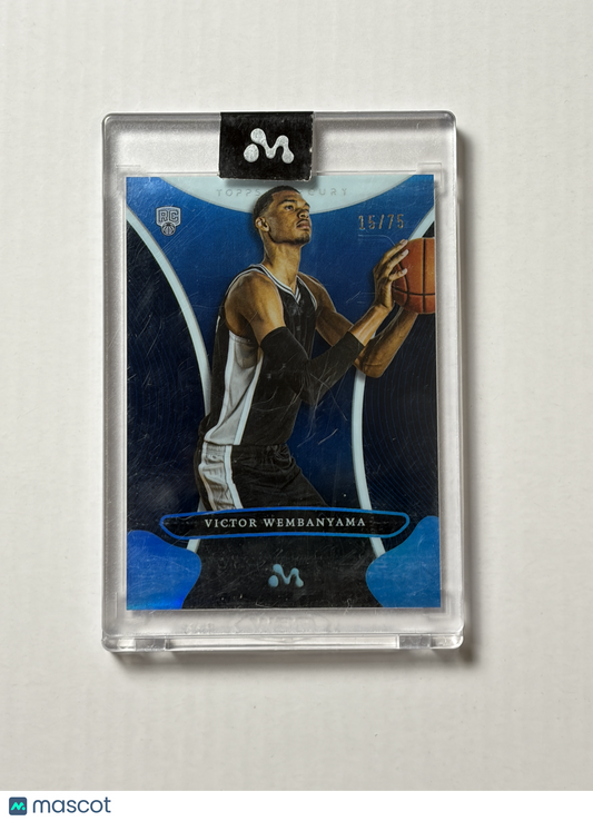 2023-24 Topps Mercury Victor Wembanyama #15 Blue Refractor Rookie RC SSP 15/75