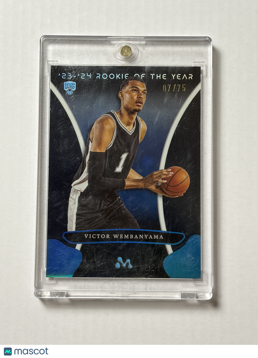 2023-24 Topps Mercury Victor Wembanyama #1 Blue Refractor Rookie SSP RC 07/75