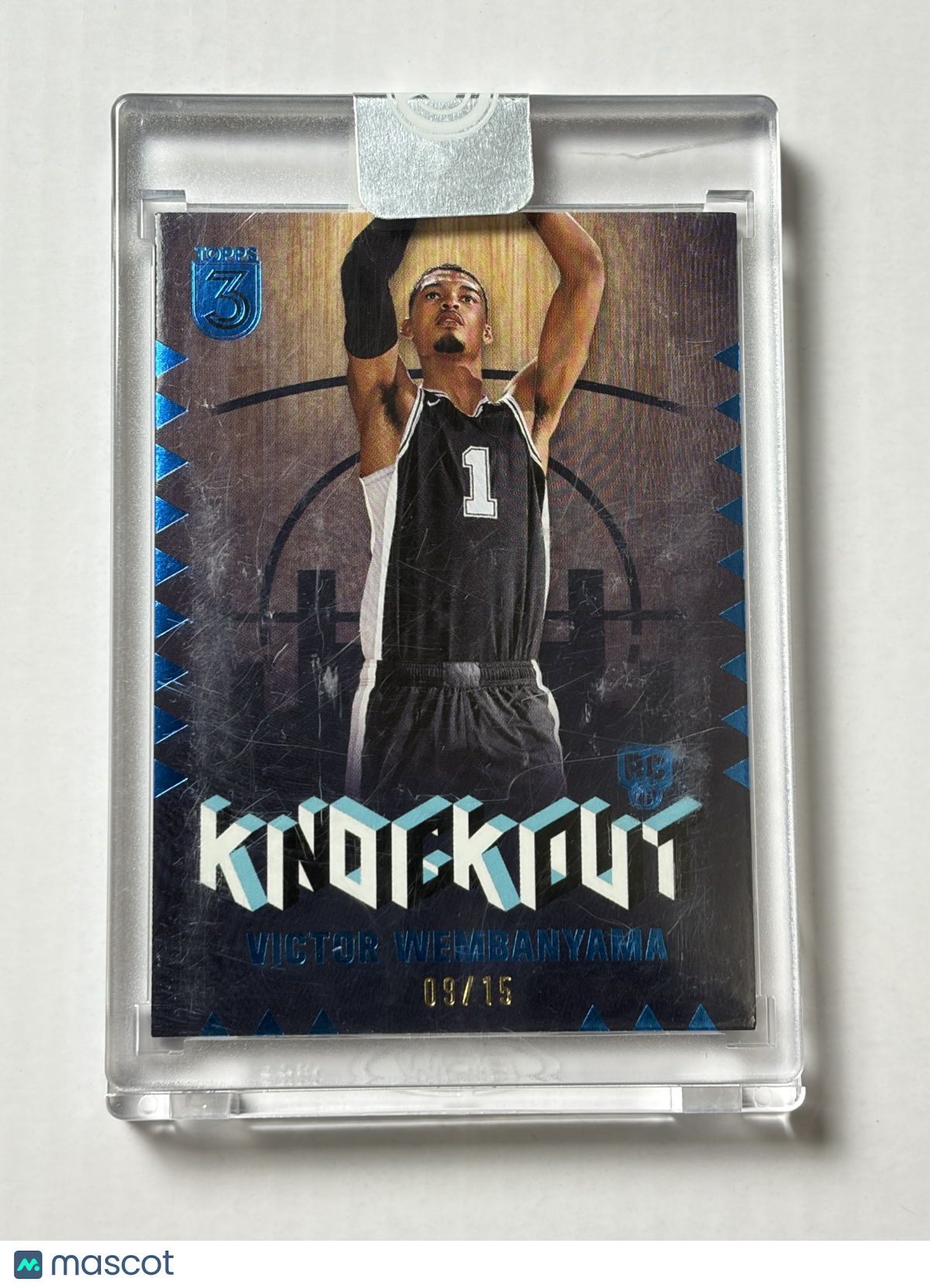 2023 Topps 3 Victor Wembanyama #KO-11 Knockout Blue RC Rookie SSP Sealed 09/15