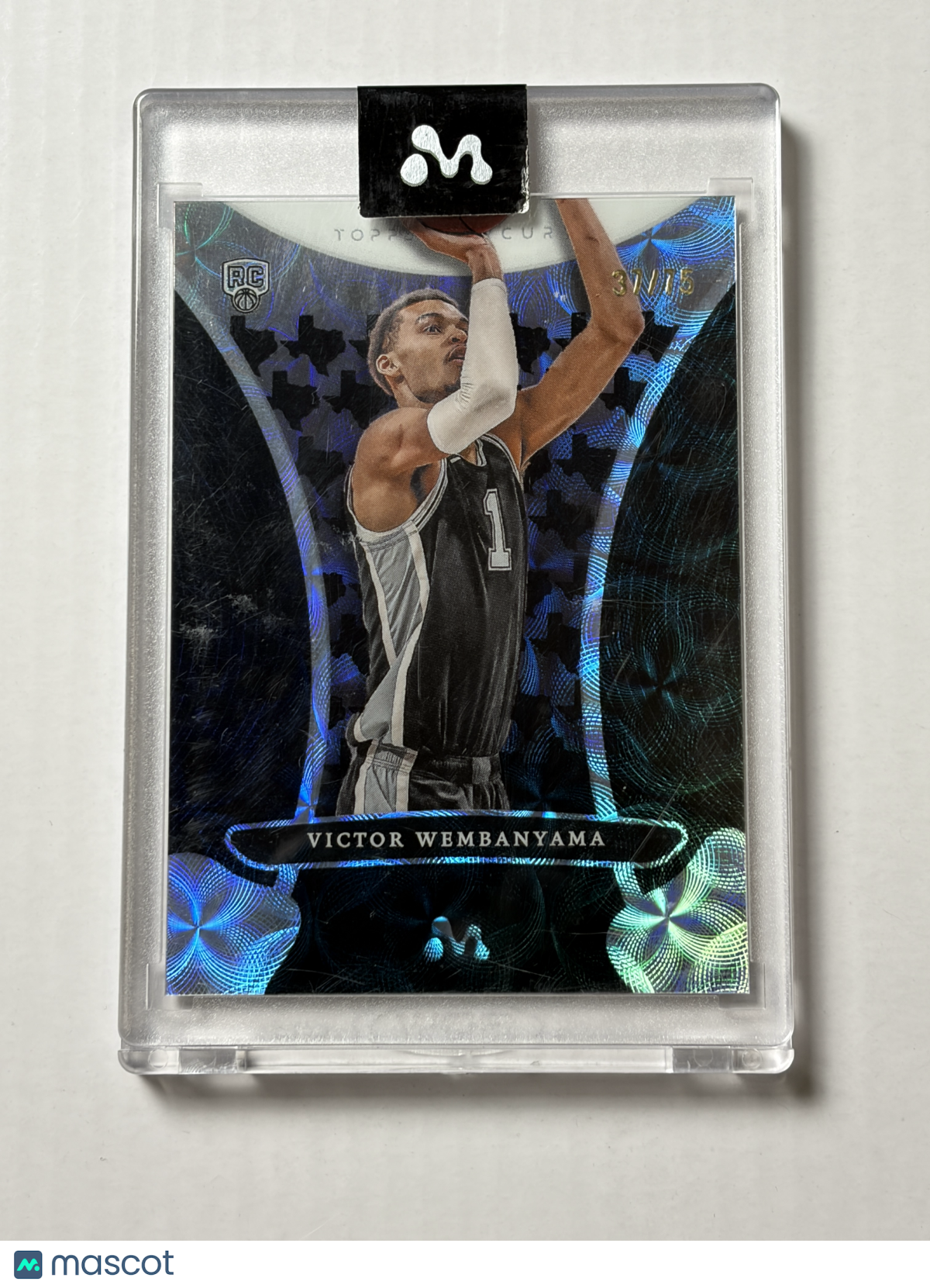 23 Topps Mercury Victor Wembanyama #11 Texas Kaleidoscope Refractor SSP RC 37/75
