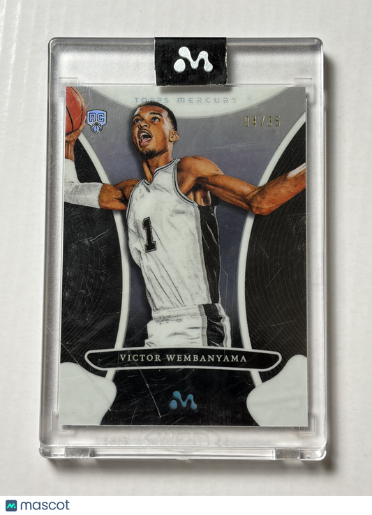 2023-24 Topps Mercury Victor Wembanyama #3 White Refractor Rookie RC SSP 04/35