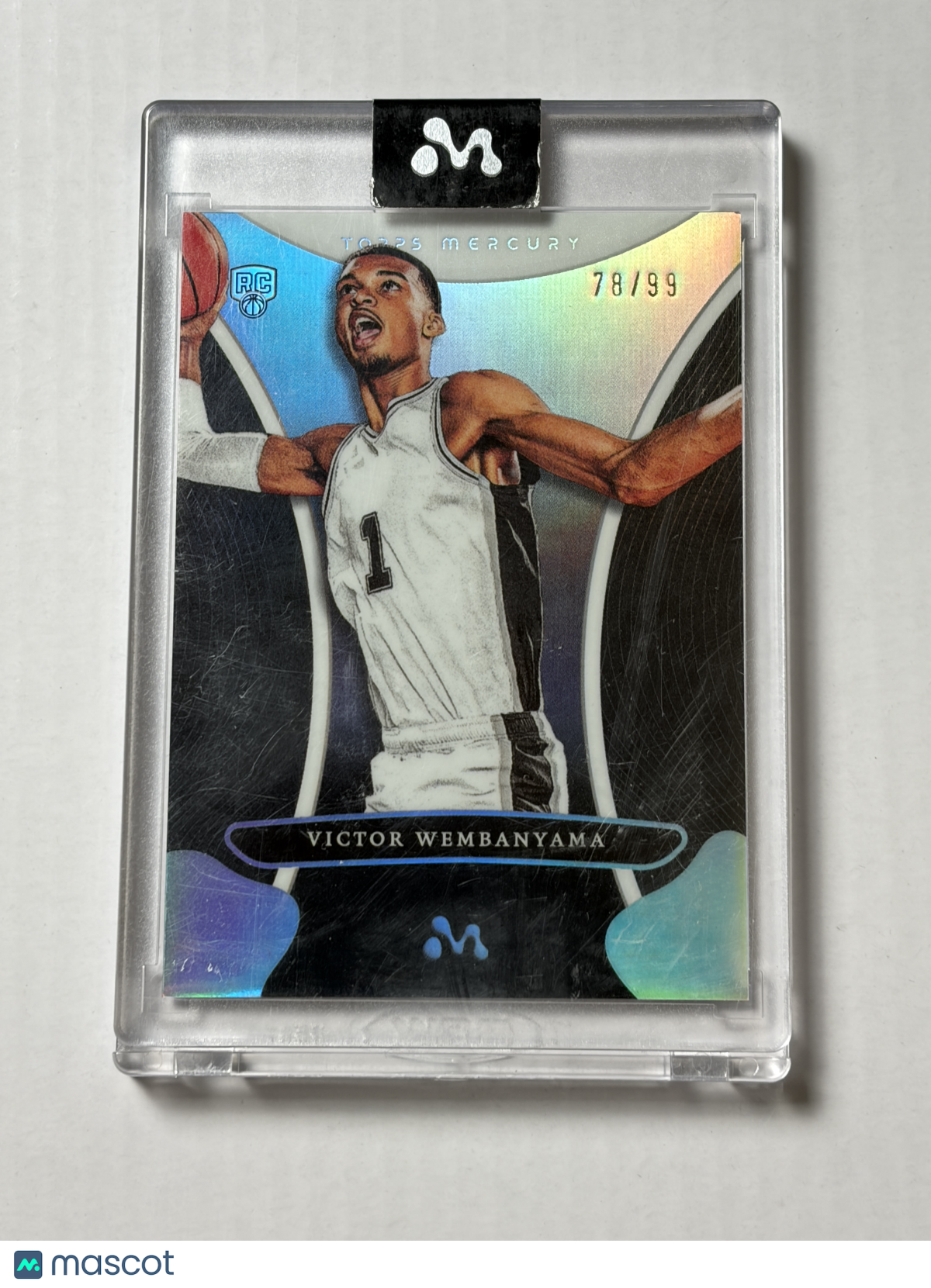 2023 Topps Mercury Victor Wembanyama 3 Refractor Rookie RC Short Print SSP 78/99