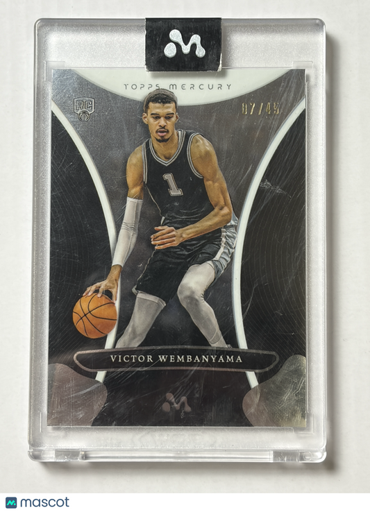 2023-24 Topps Mercury Victor Wembanyama #4 French Refractor RC Rookie SSP 07/45