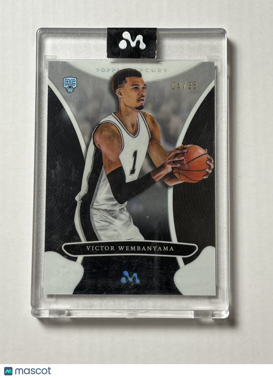2023-24 Topps Mercury Victor Wembanyama #8 White Refractor Rookie SSP RC 04/35