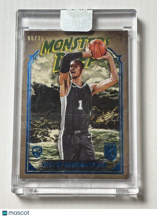 2023-24 Topps 3 Victor Wembanyama #MD-21 Monsters Deep Rookie RC SSP 08/15 Spurs