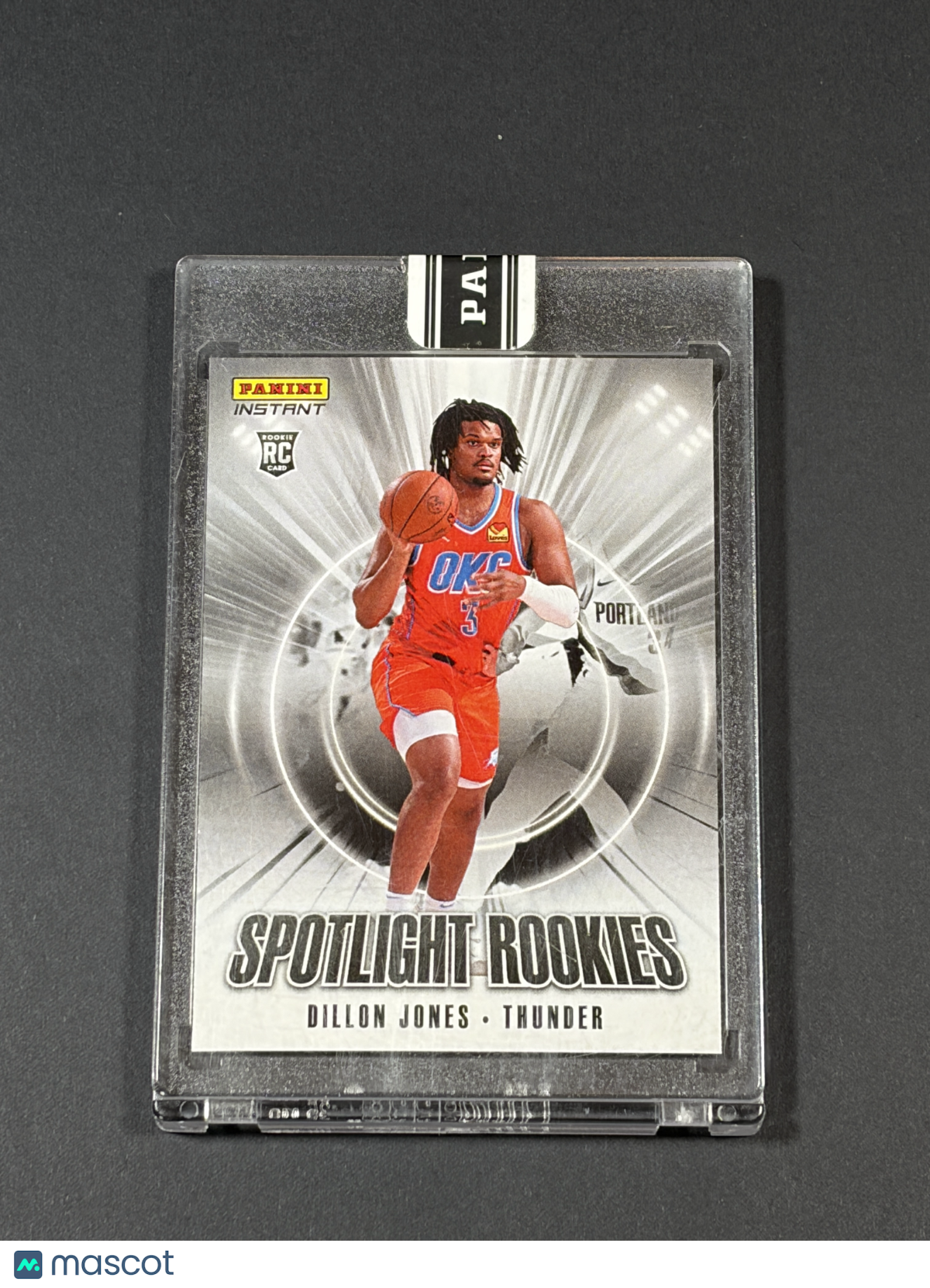 2025 Panini Instant Spotlight Rookies Dillon Jones #SR.25 Black Prizm 1 of 1/1