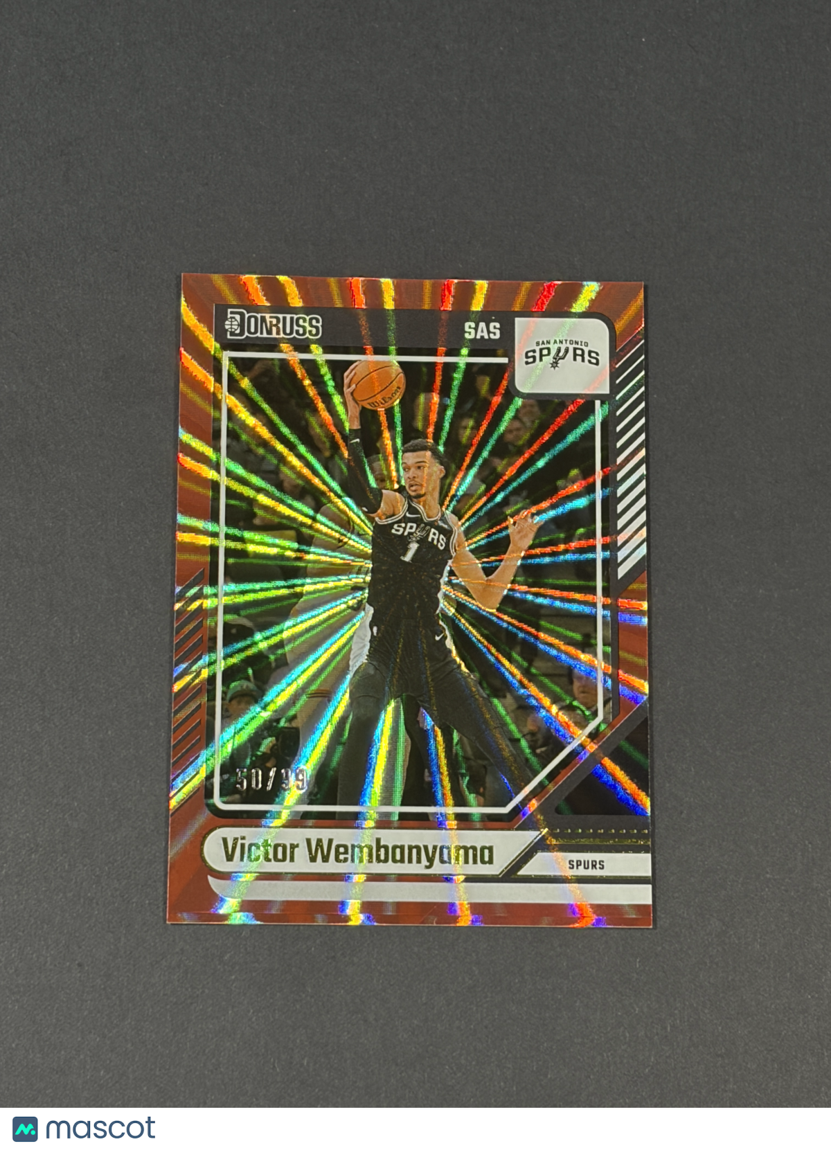 2024 Panini Donruss Victor Wembanyama #6 Red Laser 50/99