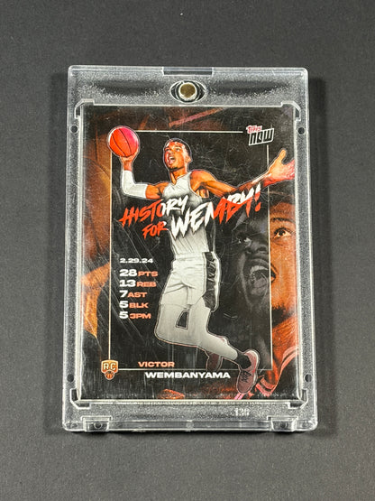 2023-24 Topps Now Victor Wembanyama #VW-3 front