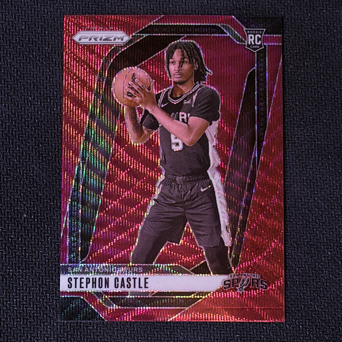 2024-25 Panini Prizm Stephon Castle #234 Ruby Wave front