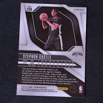 2024-25 Panini Prizm Stephon Castle #234 Ruby Wave back