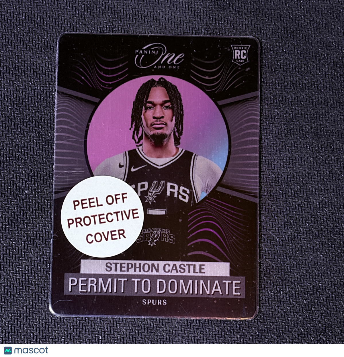 2025 Panini One and One Stephon Castle #11 Permit to Dominate Rookie RC Spurs