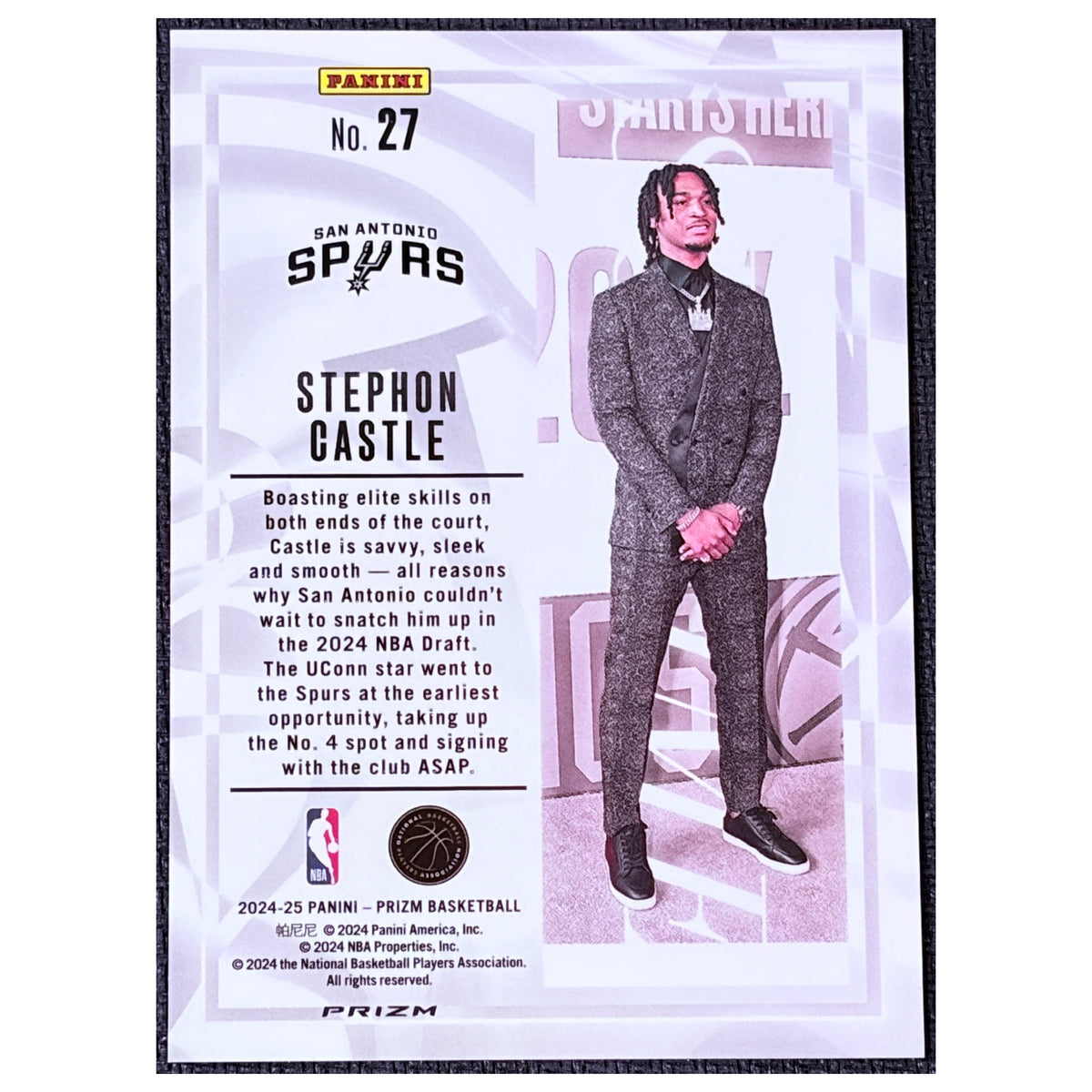 2024 Panini Prizm Sublime Stephon Castle #27 RC