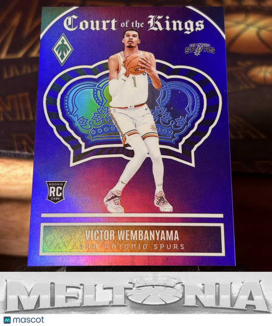 Victor Wembanyama 2023-24 Panini Phoenix #23 Court of the Kings Purple RC 56/75