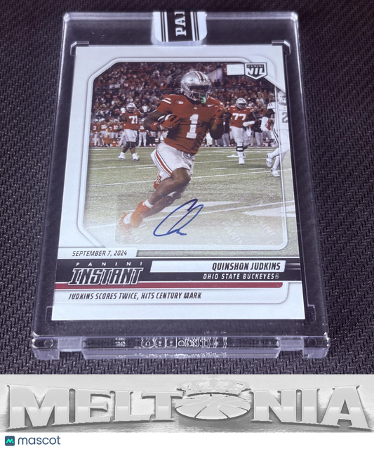 Quinshon Judkins 2024 Panini Instant NIL #QJA Autographs Base 25/99 (AU,SN,SSP)