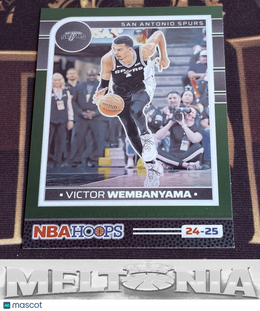 2024-25 Hoops Victor Wembanyama #165 Premium Prizms Green Parallel/Variety