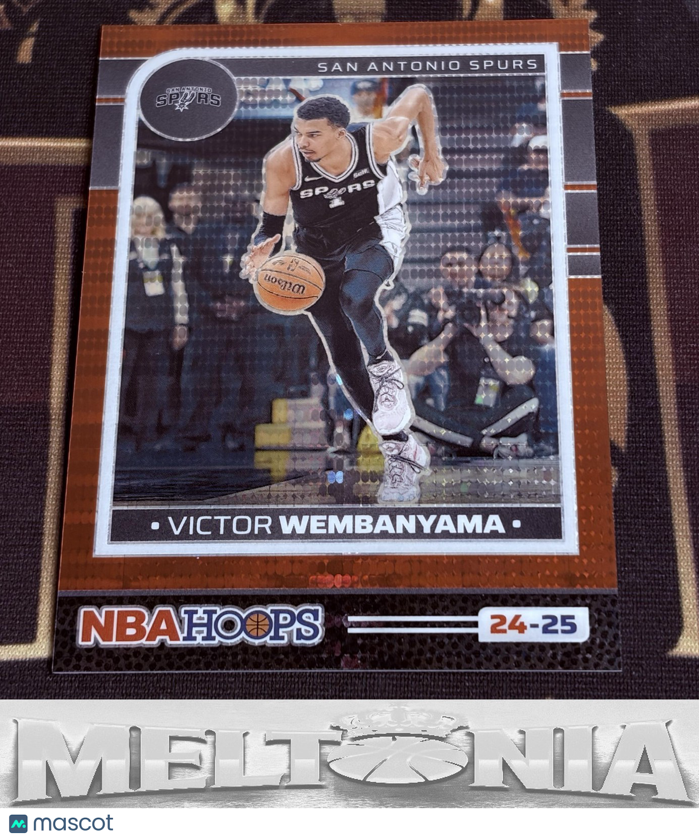 Victor Wembanyama 2024-25 Hoops #165 Premium Prizms Pulsar Red 193/199