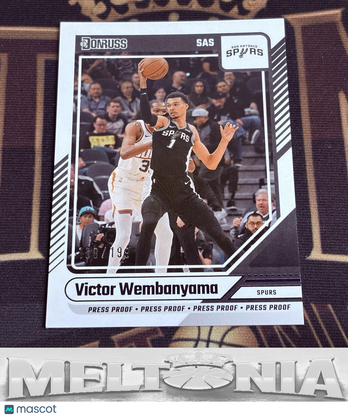 Victor Wembanyama 2024-25 Donruss #6 Press Proof Purple 108 /199