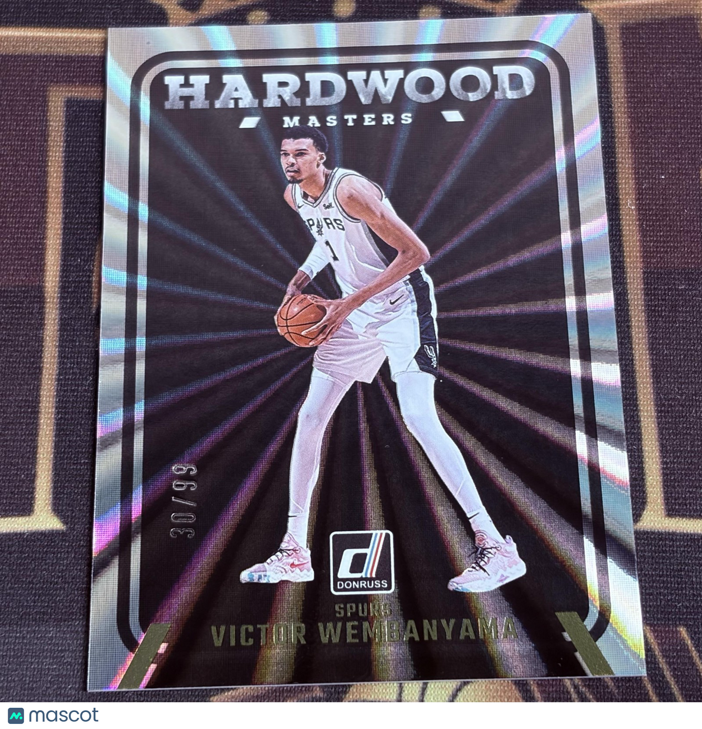 Victor Wembanyama 2024-25 Donruss #1 Hardwood Masters Holo Laser 30/99