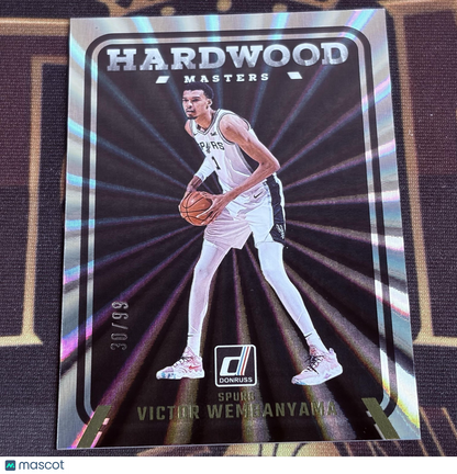 Victor Wembanyama 2024-25 Donruss Hardwood Masters Holo Laser 30/99 card