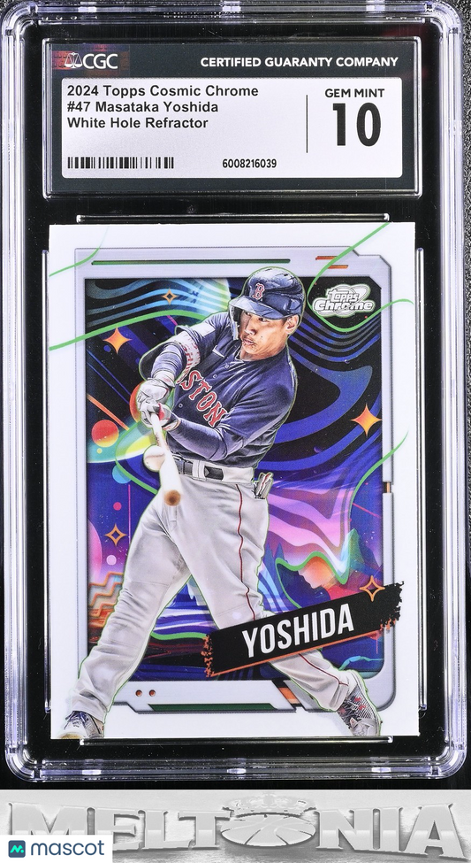 Masataka Yoshida 2024 Topps Chrome Cosmic #47 White Hole Refractors CGC 10