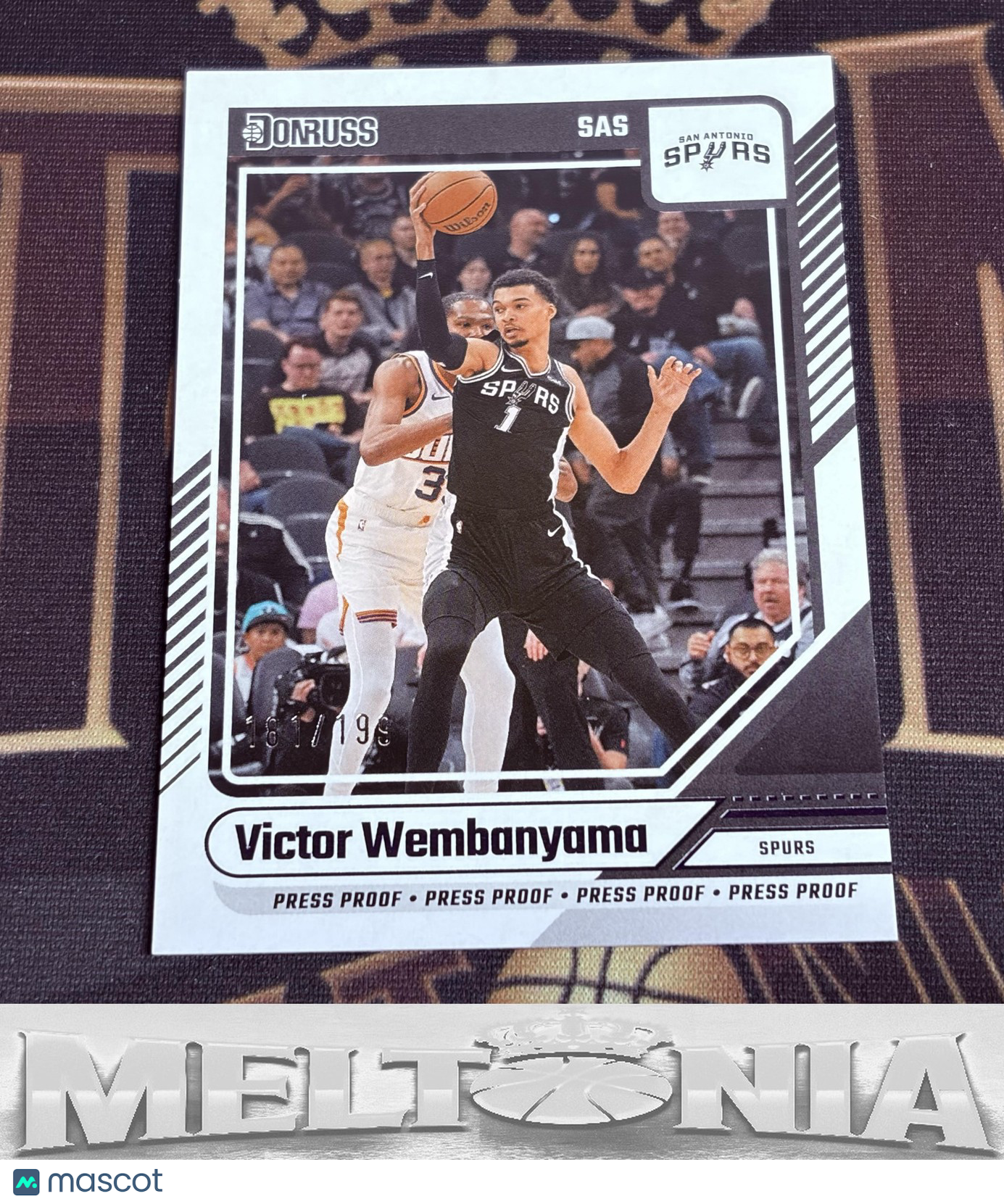 Victor Wembanyama 2024-25 Donruss #6 Press Proof Purple 181/199