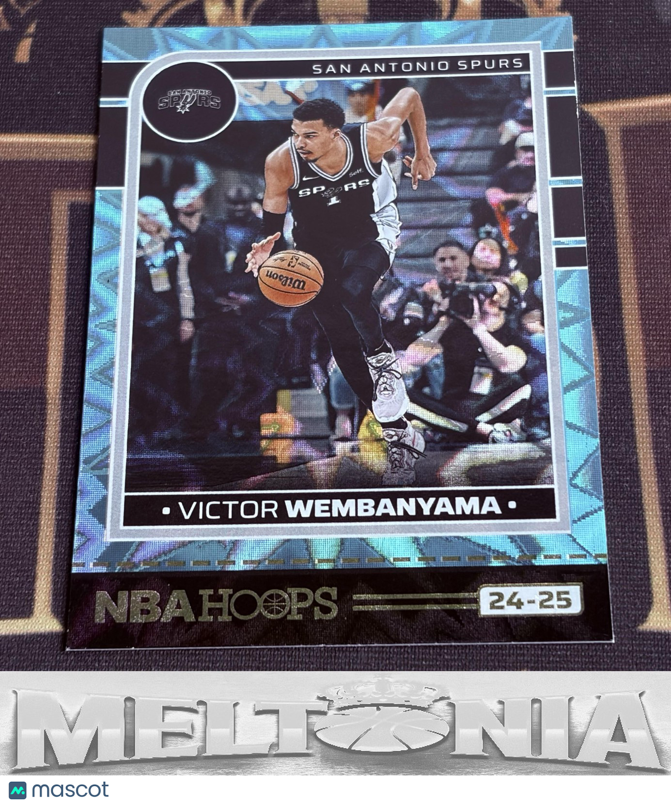 Victor Wembanyama 2024-25 Hoops #165 Teal Explosion