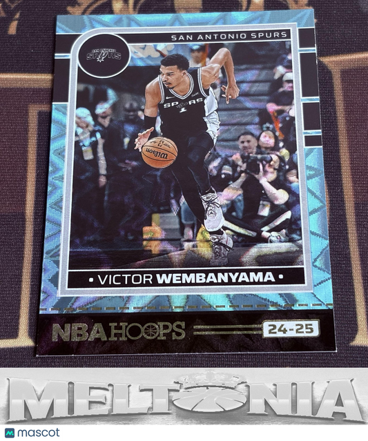 Victor Wembanyama 2024-25 Hoops #165 Teal Explosion Parallel/Variety