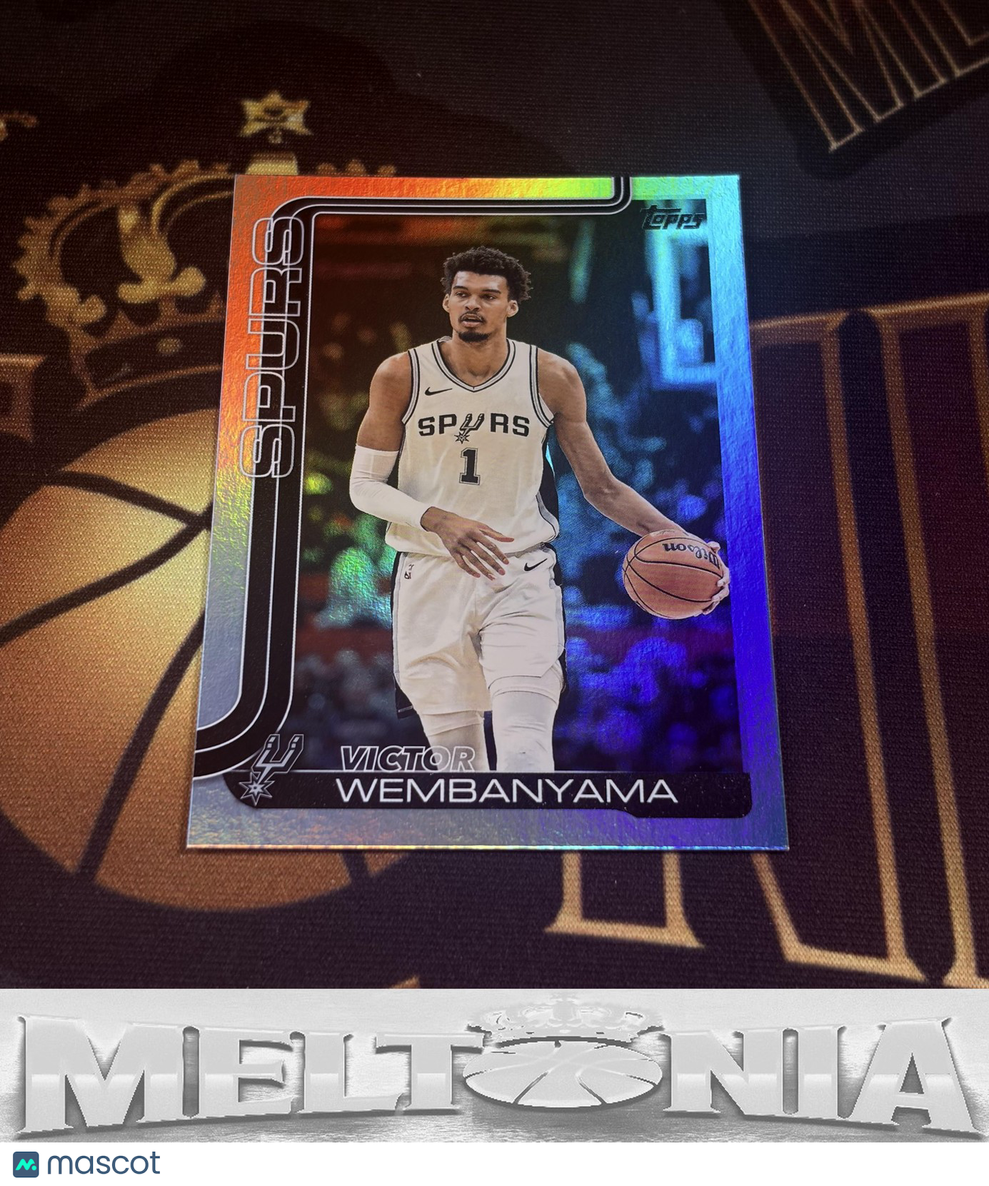 Victor Wembanyama 2025-26 Topps #195 Rainbow Foilboard