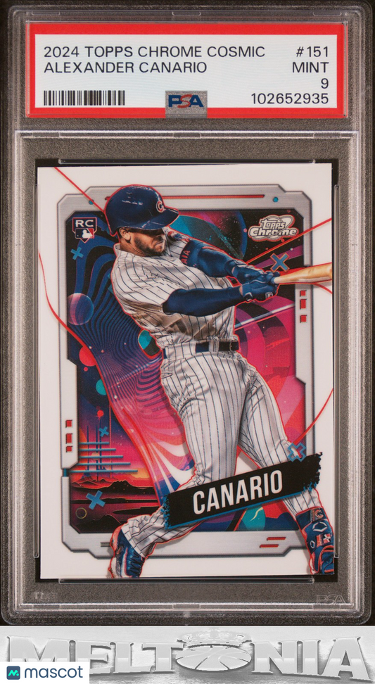 Alexander Canario 2024 Topps Chrome Cosmic #151 White Hole Refractors PSA 9 RC